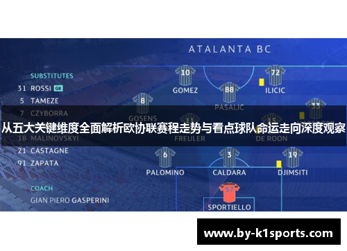 从五大关键维度全面解析欧协联赛程走势与看点球队命运走向深度观察 从五大关键维度全面解析欧协联赛程走势与看点球队命运走向深度观察